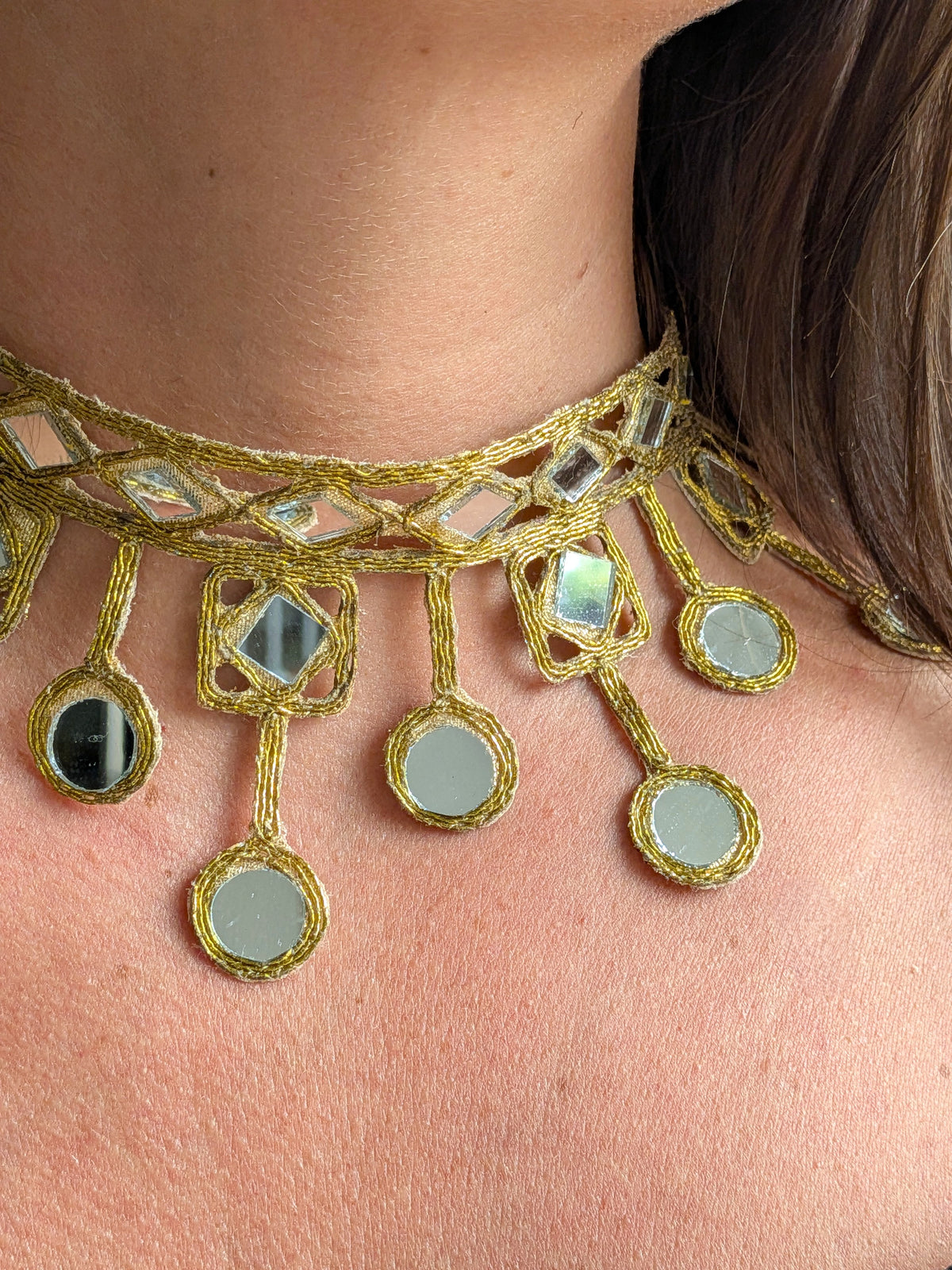 Collana Rombi e Cerchi - oro
