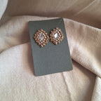 Orecchini Delhi - rombo bronzo