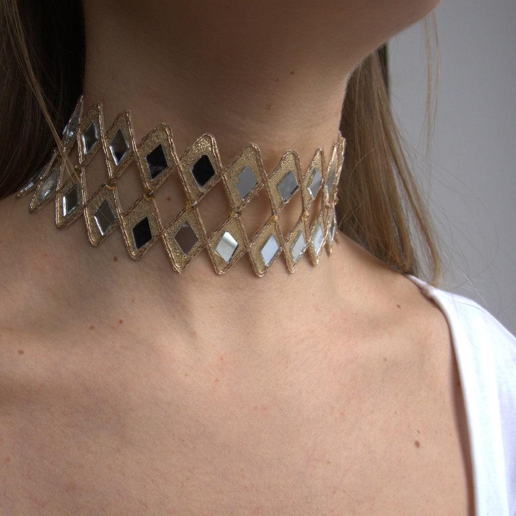 Collana Rombo Doppio - Oro Rosa