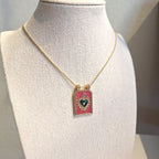 Medaglietta Cuore Sacro - Rosa