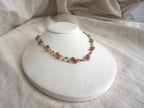 Collana Rosario lunga con pietre a goccia - tormalina