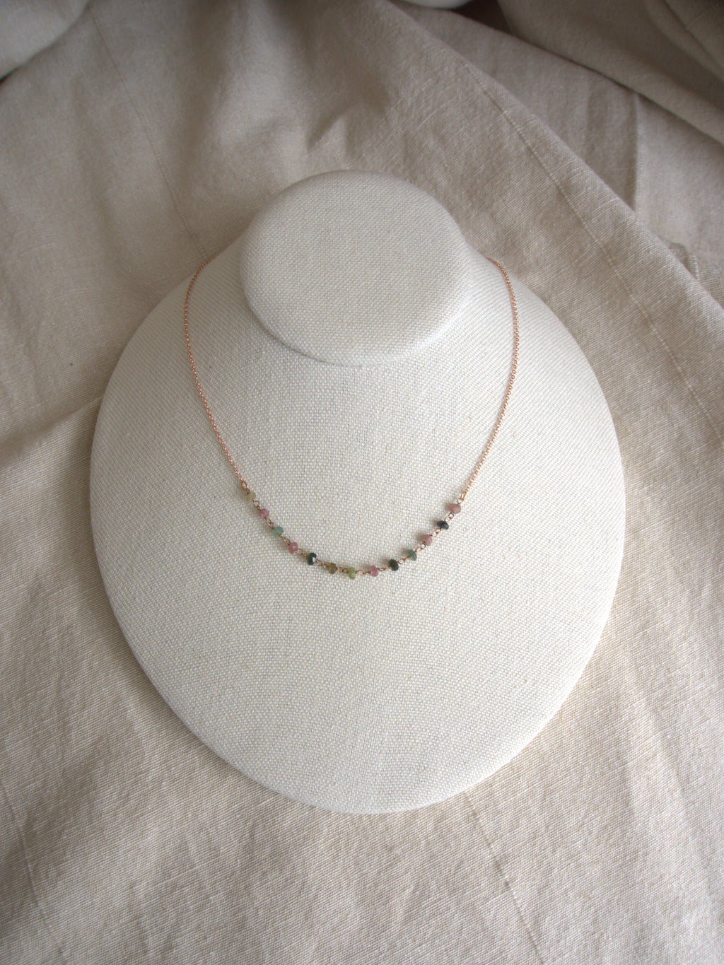 Collana Semi Rosario classico - tormalina