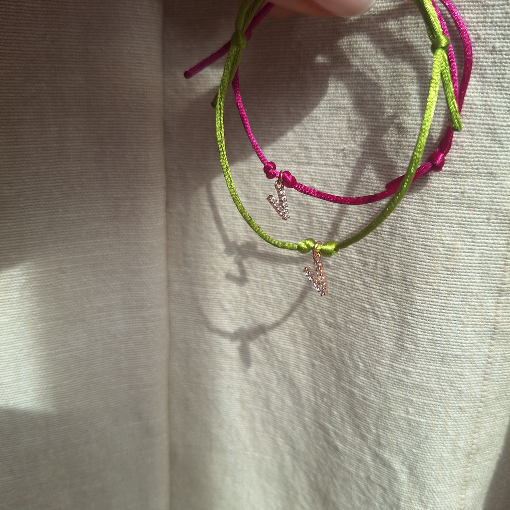 Bracciale letterina - V
