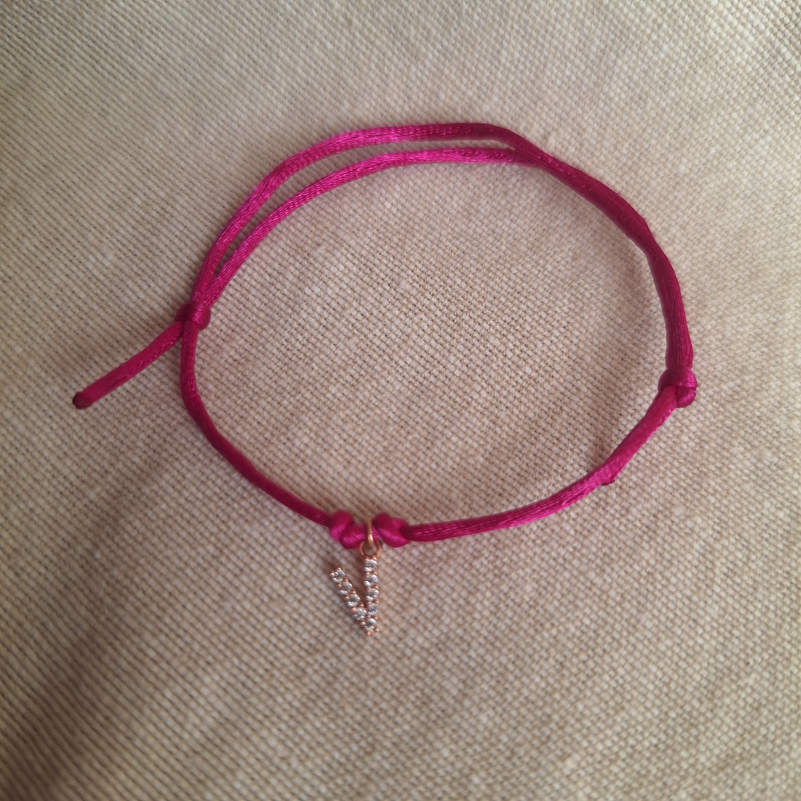 Bracciale letterina - V